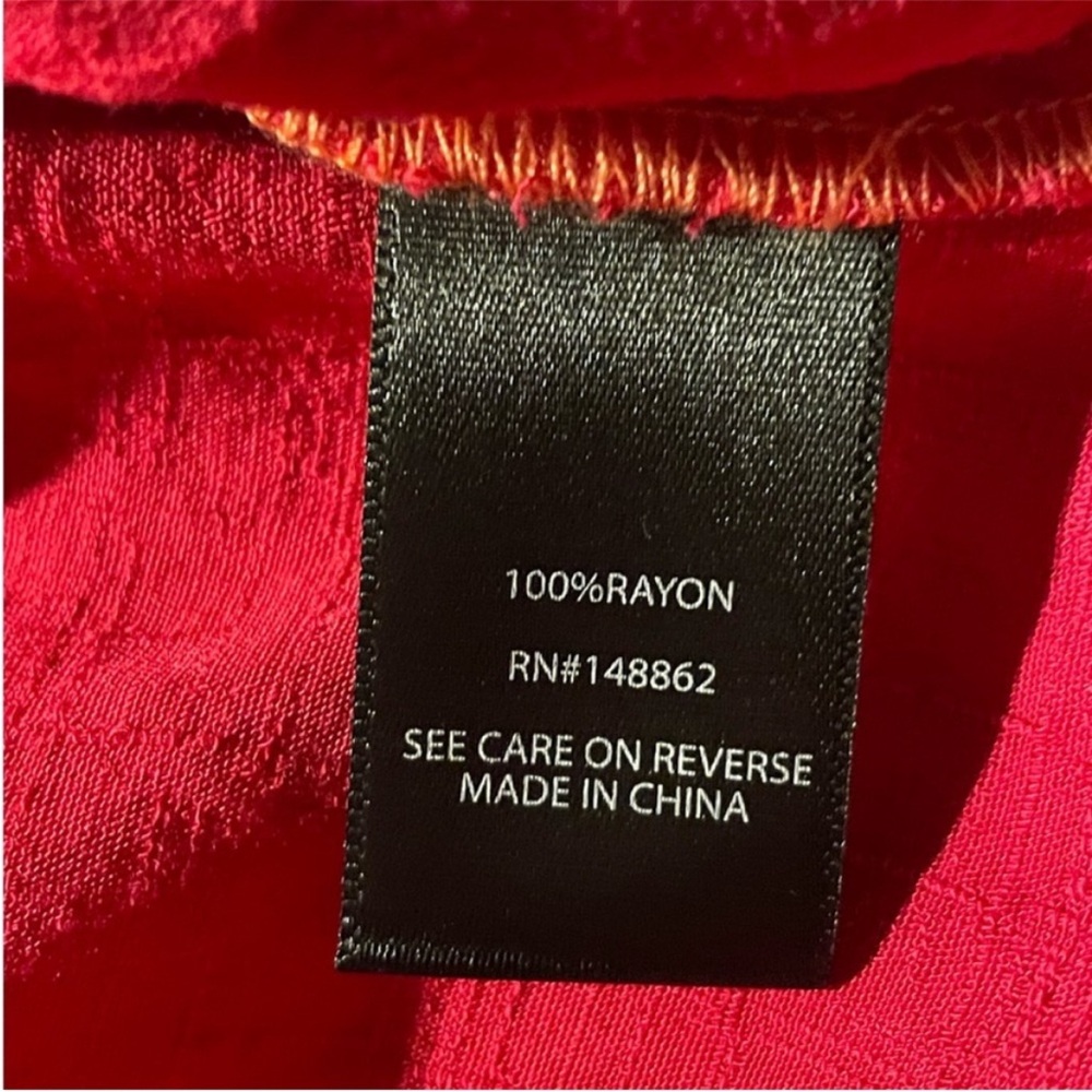 Torrid Challis Ombré Red Tiered Maxi Dress Size 1 1X NWT - Picture 12 of 16